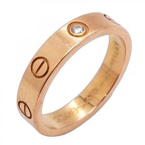 CARTIER 18k Gold Diamond Love Ring #51